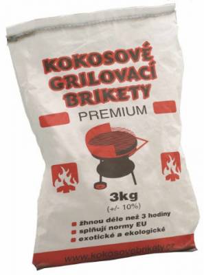 Brikety kokosové 3kg