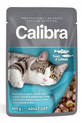 Calibra Cat kapsa pstruh a lososí v omáčce 100g