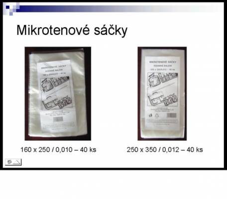 Sáčky Mikrotenové 160x250 /40ks/
