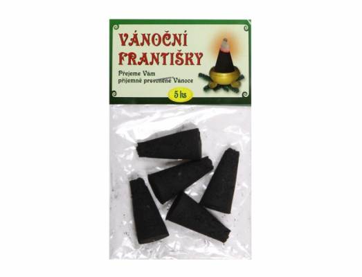 Vonné vánoční františky černé (5ks/sáček 