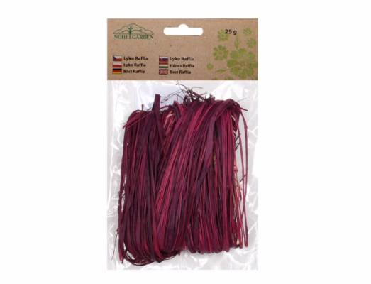 Provaz lýko Raffia 25g fialovo-růžová
