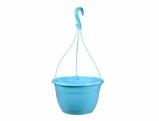Květináč závěsný COLOR d25cm, modrý lesk