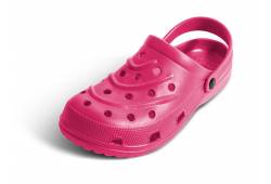 Dámské gumové pantofle růžové