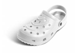 Dámské gumové pantofle bílé 