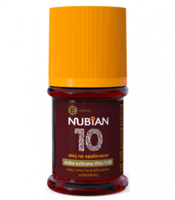 Nubian voděodolný olej na opalování SPF10 60ml