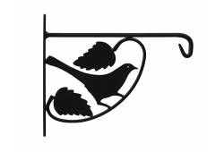 UK 3 držák závěsného květináče-ptáček černý
