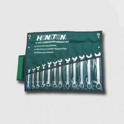  HONITON Sada ráčnových klíčů pevných 12-ti hranných, matných, 12dílů 8-19mm