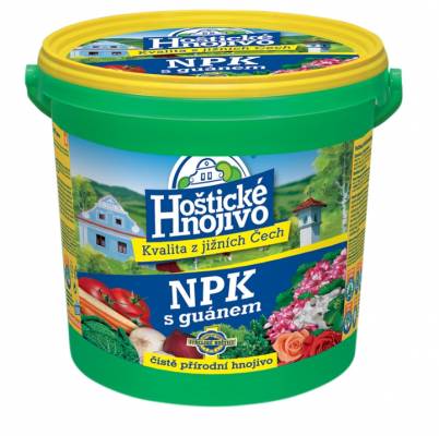  Hoštické NPK hnojivo s guánem - kbelík - čistě přírodní 8 kg