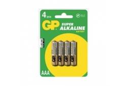 Baterie AAA 1,5V SUPER alkalická LRO3 GP/blistr 4ks