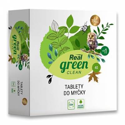 Real Green Clean tablety do myčky 40 ks