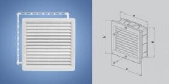 Mřížka větrací se síťovinou 150x200mm bílá