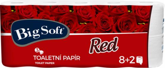 Toaletní papír Red 8+2 Big Soft 3vrstvý