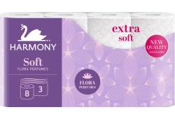 Toaletní papír HARMONY SOFT Aroma 3vrstvý/8rolí 17,5m