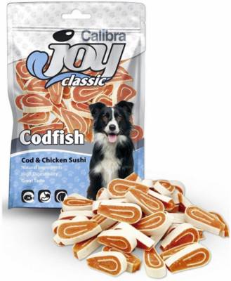 Calibra Joy Dog Classic Cod+Chicken Sushi 80g