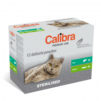 Calibra Cat kapsa Premium Sterilised multipack 12x100g