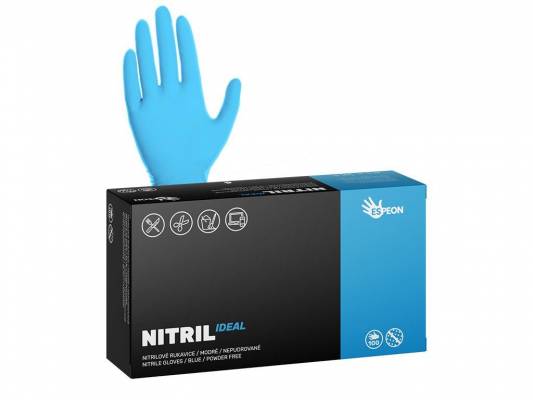 Nitrilové rukavice nepudrované 100ks, modré vel.XL