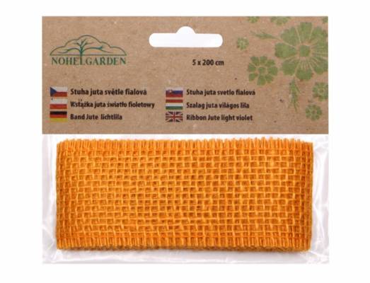 Stuha juta š5cm 2m terakota
