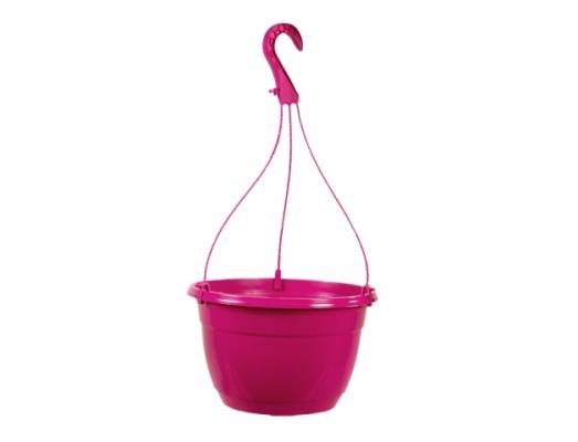 Květináč závěsný COLOR MAL d25cm růžový lesk