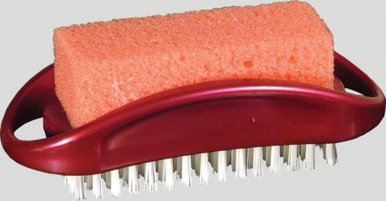 Kartáček s pemzou měkkou 10,5x4,3cm,chlup 1,5cm