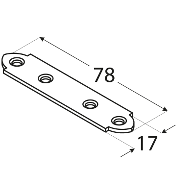 Spojka úzká LW2 78*17