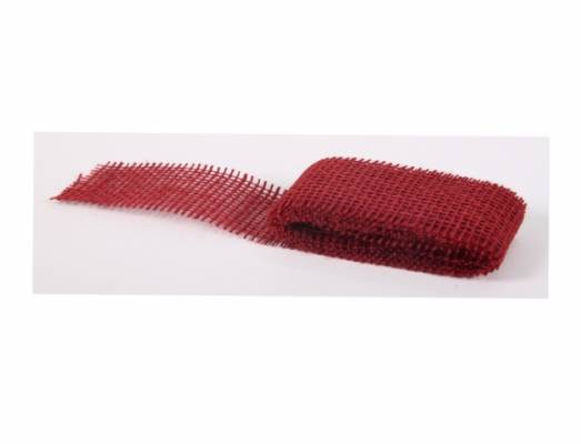 Stuha/juta/š5cm/2m/bordó