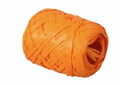 Stuha Rafia 12,5mm 20m vajíčko oranžová