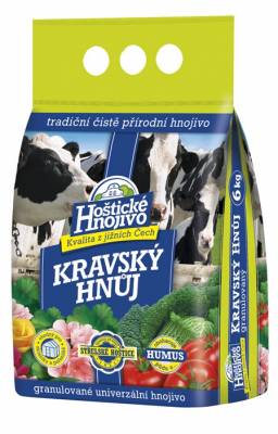 Hnůj hoštický kravský 6kg-sáček