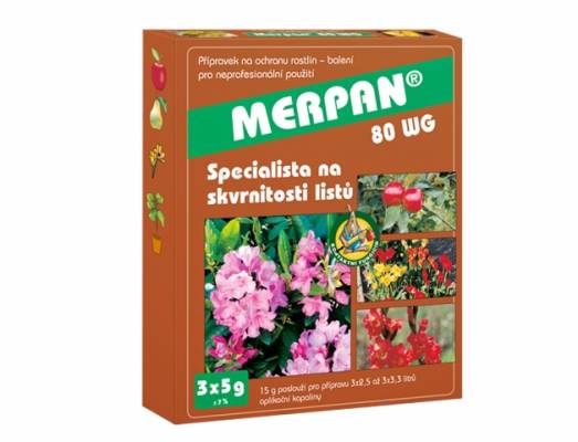 Merpan 80WG 3x5g, postřik proti plísním k moření hlíz a cibulí