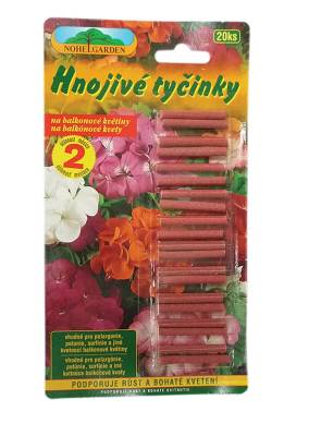 Hnojivé tyčinky pro balkónové rostliny 20ks