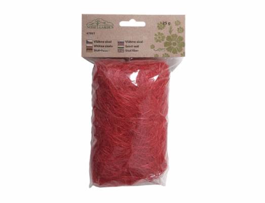 Vlákno/sisal 25g červený NG