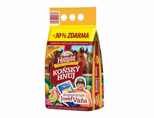 Hnůj koňský Váňův 2,5kg+30% zdarma