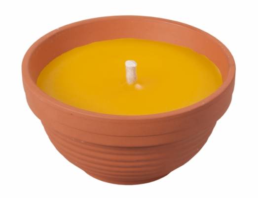 Svíčka CITRONELA d9x5h žardinka +1knot 130g