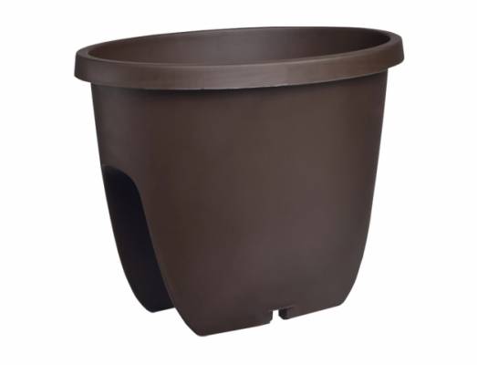 Truhlík BALCONIA 30cm na zábradlí hnědá