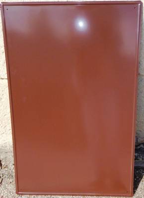 Plech pod kamna 65x50 světle hnědý