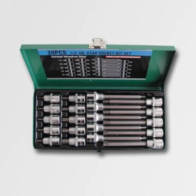 HONITON Sada 1/2 hlavic TORX prodloužené 20dílů H4020 DOPRAVA ZDARMA