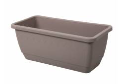 Truhlík CASSETTONE TERA 80x37x33h Hnědo-šedý