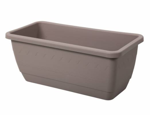 Truhlík CASSETTONE TERA 80x37x33h Hnědo-šedý