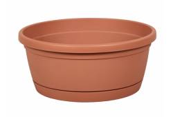 Žardinka LIBIS d35cm s podmiskou mat terakota