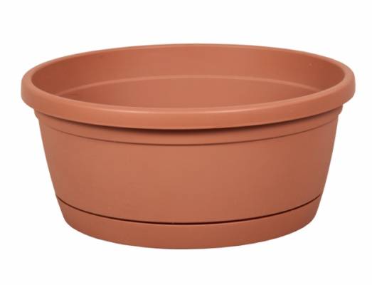 Žardinka LIBIS d35cm s podmiskou mat terakota