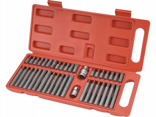 Hroty IMBUS-TORX-XZN, sada PROFI 40ks, pro ráčny 3/8", 1/2", CrV, EXTOL PREMIUM 8818202 