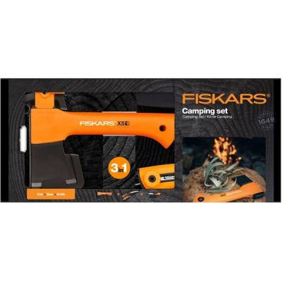 Set kemping sekera X5+nůž Hardware+pilka 1057912 FISKARS