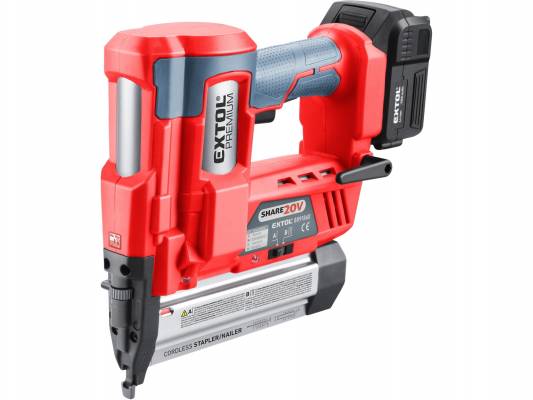 Hřebíkovačka/sponkovačka aku share20v, 20v li-ion, 2000mah EXTOL PREMIUM 8891860