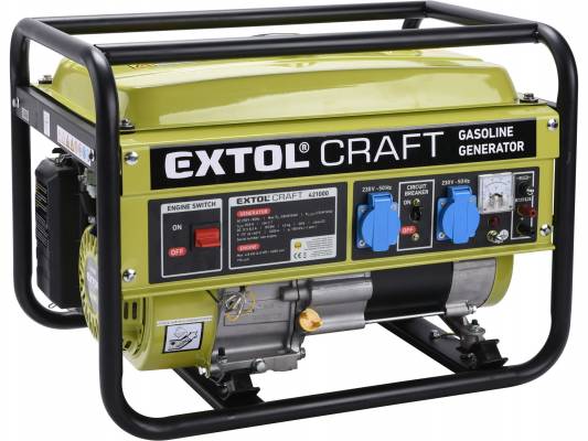 Elektrocentrála benzínová, 6,5HP/2,8kW, EXTOL CRAFT 421000