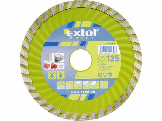 Kotouč diamantový řezný turbo, 125x22,2mm 108852
