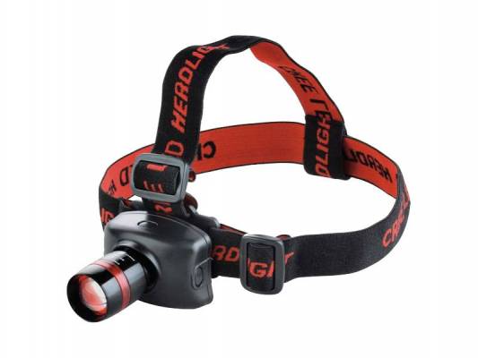 Čelovka 3W CREE LED, dosvit až 100m
