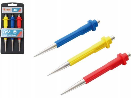 Důlčíky CR-V sada 3ks, 0.8, 1.5, 2.5mm 8801810