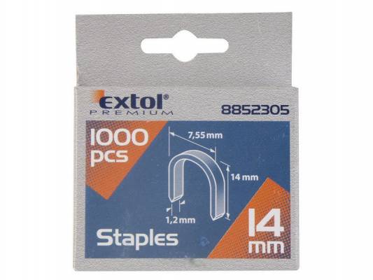 Spony oblé (7,55x0,52x1,2mm) výška 14mm