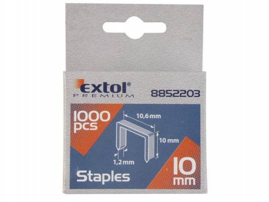 Spony,balení 1000ks,8mm,11,3x0,52x0,70mm 8852502