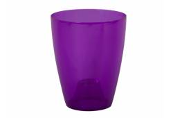 Obal ORCHIDEA LAKY EXTRA d12cm, plastový, transparentní fialová