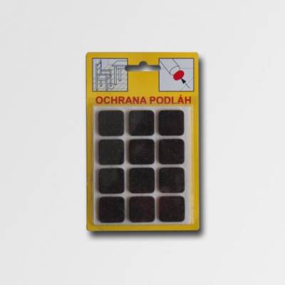 Filcová ochrana 28x28x3 hnědá